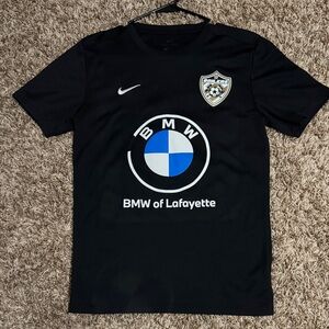 Nike Black Soccer Jersey with BMW Crest